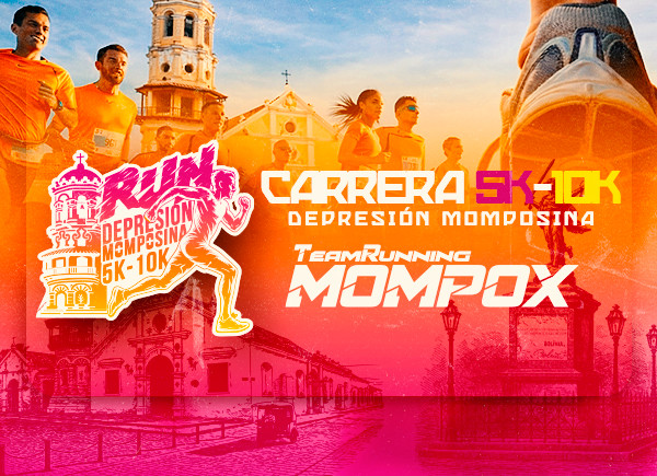 Portada del evento RUN DEPRESIÓN MOMPOSINA 2K - 5K - 10K